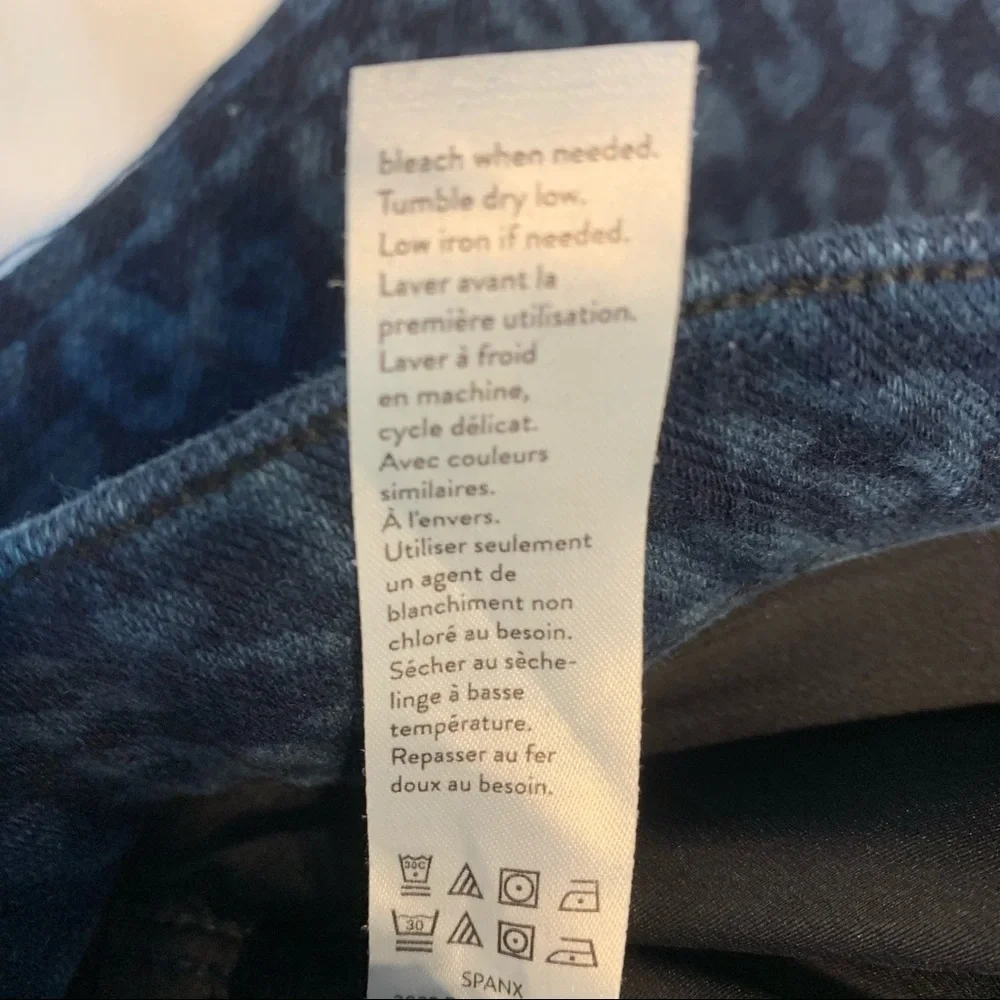 SPANX Blue Cheetah‎ Print Leggings Small